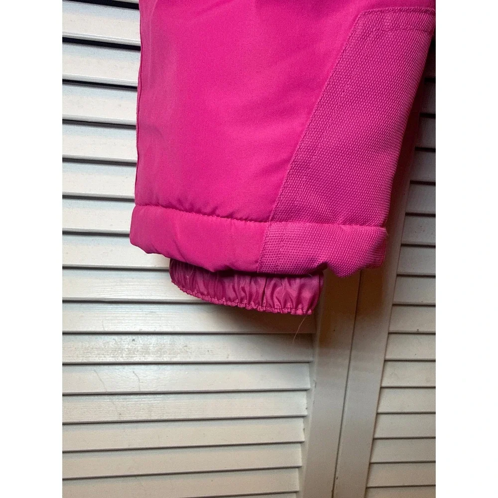 Snozu Girls Pink Fleece Lined Snow Bibs Insulated Overalls 4T